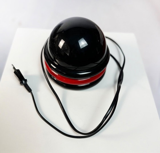 Image 1 of Pop-up bureaulamp uit de jaren 80 – Zwart & Rood Retro Magie