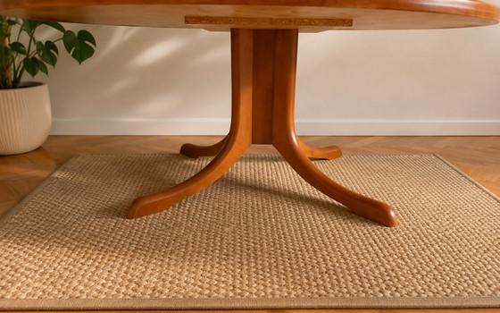 Brutalist vintage living room table | Cherry wood & natural stone | 70s/80s | Mid-Century – Coffee tables (photo 6 of 6)