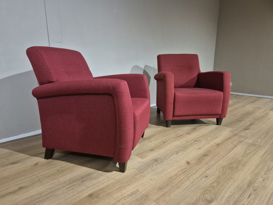 Image 1 of 2x Henders and Hazel - Saarbrucken - Poltrone - Rosso