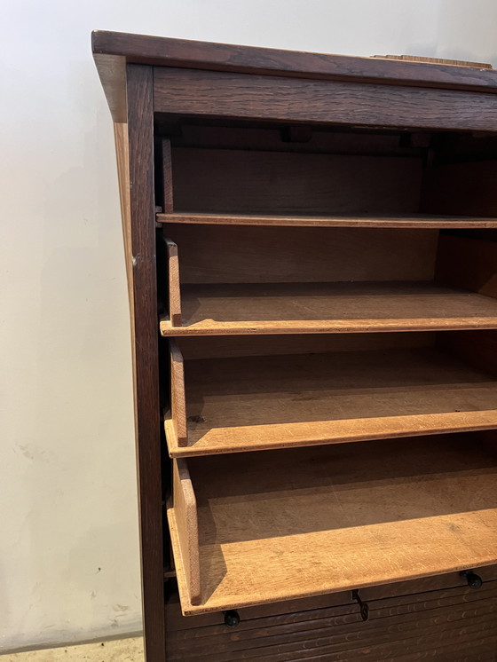 Image 1 of Very nice wooden filing cabinet!