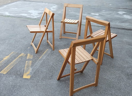  4 x Aldo Jacober Trieste klapstoelen