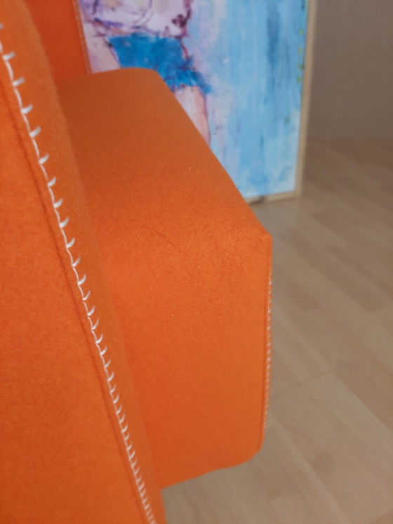 Image 1 of Cassina Utrecht 637 Nuovo mai usato in panno di lana Ruggine arancione (Serie 13L) Punto cavallo