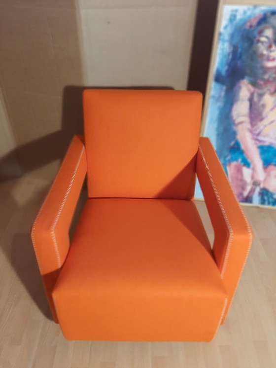 Image 1 of Cassina Utrecht 637 Nuovo mai usato in panno di lana Ruggine arancione (Serie 13L) Punto cavallo