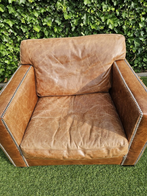 Luxe Leren Cube Fauteuil