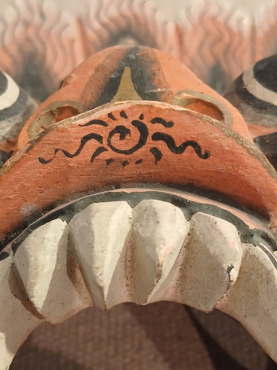 Authentische alte Balinesische Barong Maske 3. Trinestra Auge spätes 19. Jh., barong bali trinestra (Foto 14 von 15)