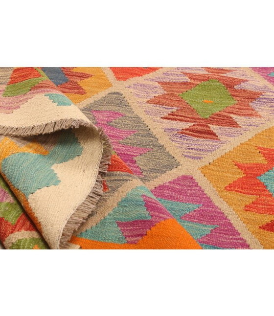Image 1 of 304x206cm Handwoven Traditional Kelim Rug Wool Carpet