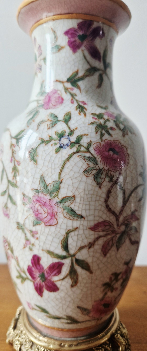 Image 1 of Badkameraccessoires- Porselein en brons - Napoleon III stijl