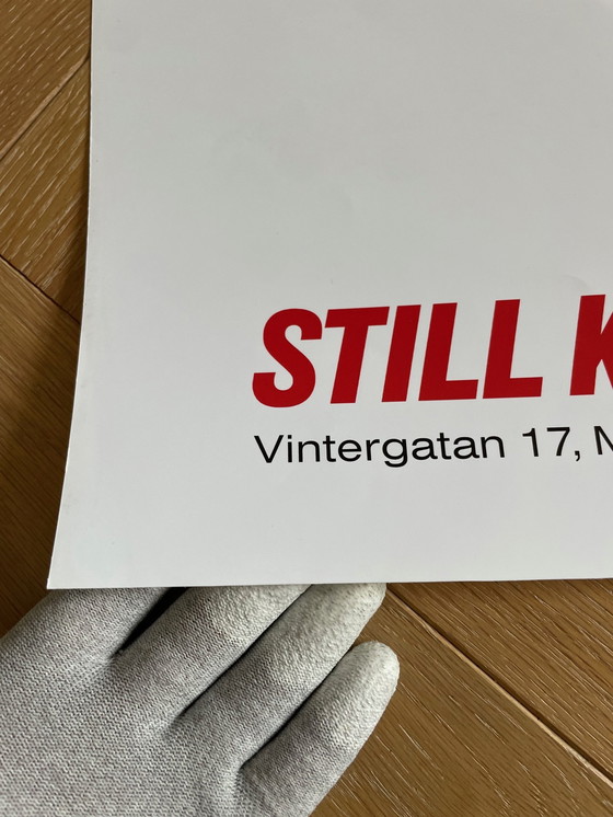 Image 1 of Affiche d'exposition Banksy, Vernissage 2012, Put a Menu, Still Kicking Gallery, Malmo