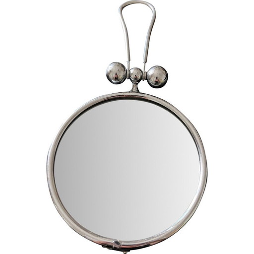 Vintage metal hand mirror for Brot