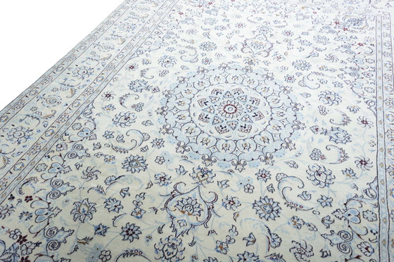 Image 1 of Handgeknoopte Nain 9La met zijde - 348 x 243 cm