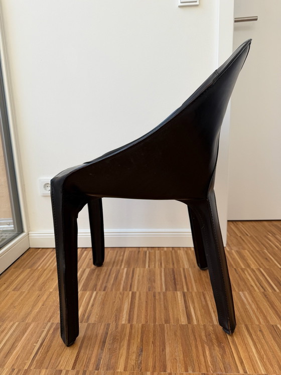 Cassina Lira CAB K5 - Mario Bellini - nero – Sedie da camera, Pelle (photo 5 of 9)