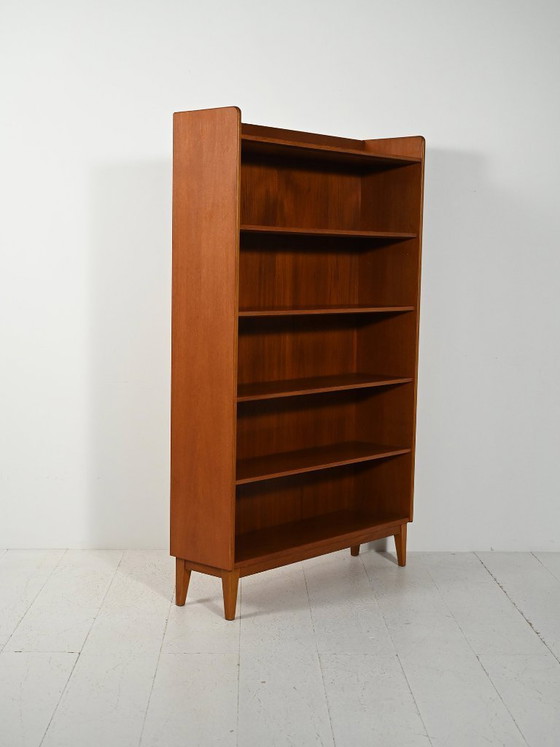 Image 1 of Skandinavisches Teakholz-Bücherregal von Ferdinand Lundquist, 1960er Jahre