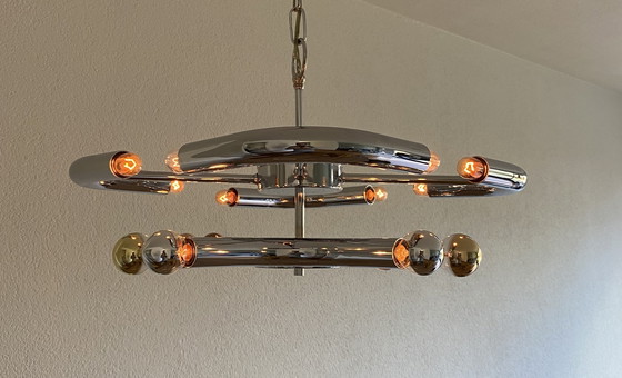 Image 1 of Vintage Sciolari ceiling lamp 70's