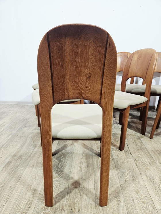 Tavolo allungabile in teak danese + sedie di Möbelfabrik Holstebro, anni '70, set di 9 (photo 5 of 24)