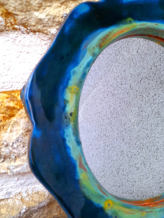 Image 1 of Specchio in ceramica smaltata