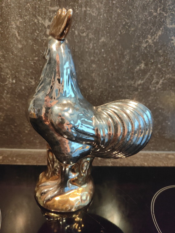 Image 1 of Poulet en céramique d'Ugo Zaccagnini signé particulièrement fin