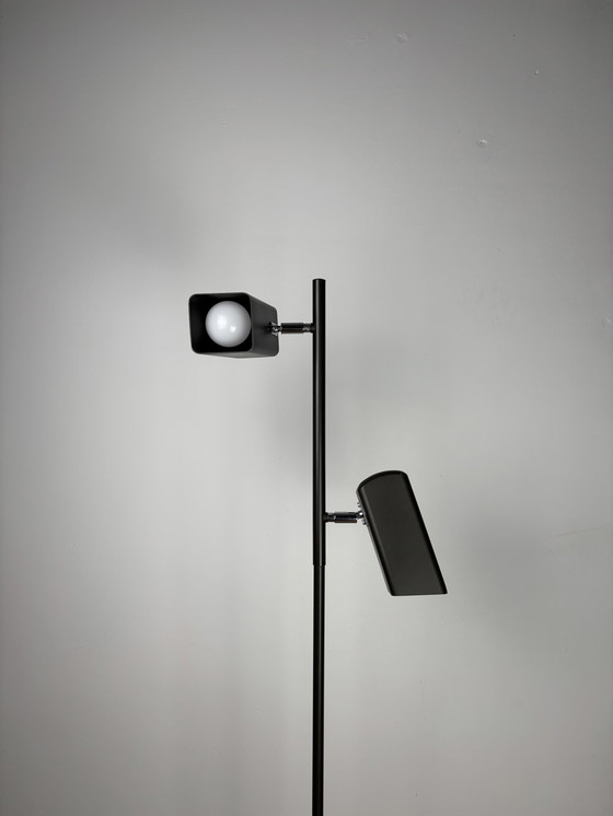 Image 1 of Vintage Floor Lamp OMI design Brutalist 1970s Space Age Industrial design Mid Century 70s Minimalism Germany