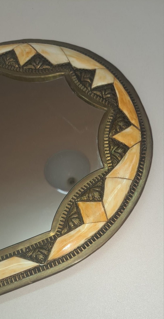 Arabian Mirror, Glass, Stone, Beige (photo 10 of 11)