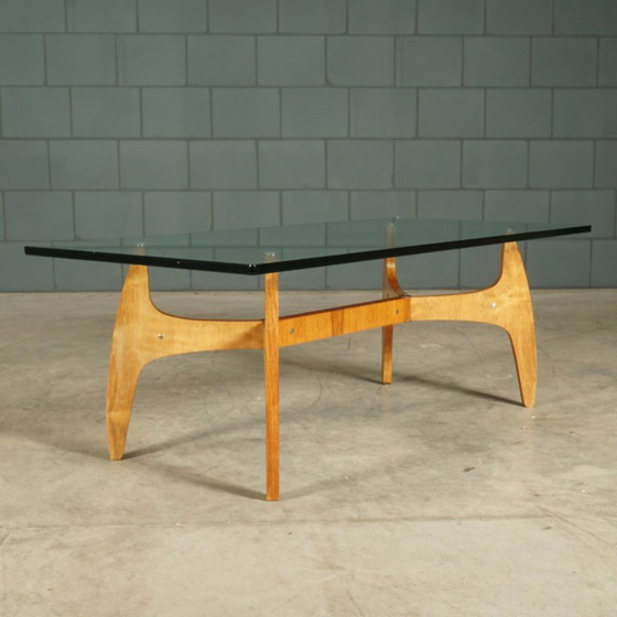 Table basse style années 60 – Bois et verre – Tables basses, Glass, Wood (photo 8 of 16)