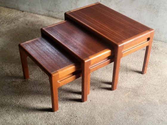 Image 1 of Set di nidificazione danese vintage in teak