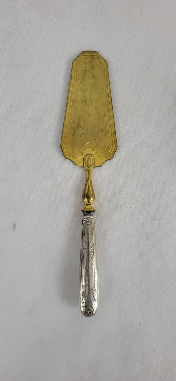 Silver pie server with Minerva hallmark / vermeil – Cutlery Sets (photo 2 of 9)