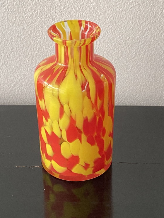 Image 1 of Art Deco parfumfles van Franz Weltz gemaakt in voormalig Tsjecho-Slowakije