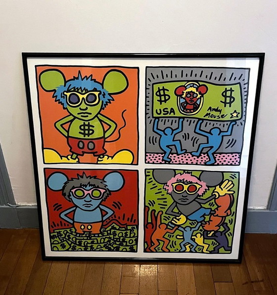 Image 1 of Keith Haring 'Andy Mouse'