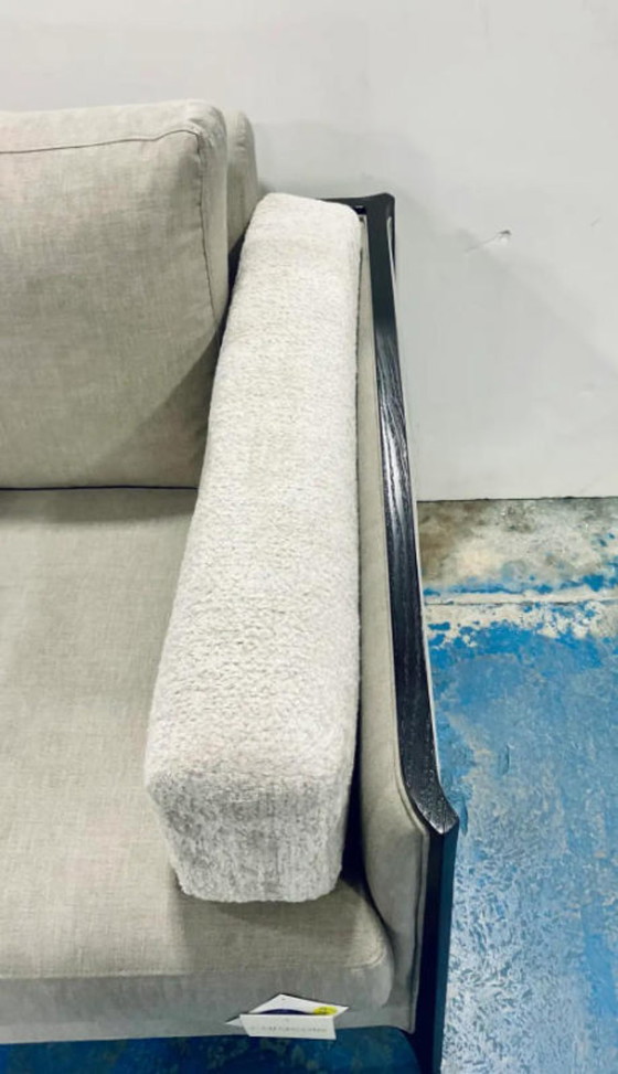 Image 1 of Caracole Modern Gray Bolster Me Clubstoelen (paar), luxe, eigentijdse gestoffeerde accentstoelen voor de woonkamer