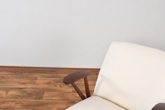 Mid-Century Modular Polish Armchairs, 1960s, Set of 2 – GFM, Wood, Wool (photo 17 of 20)