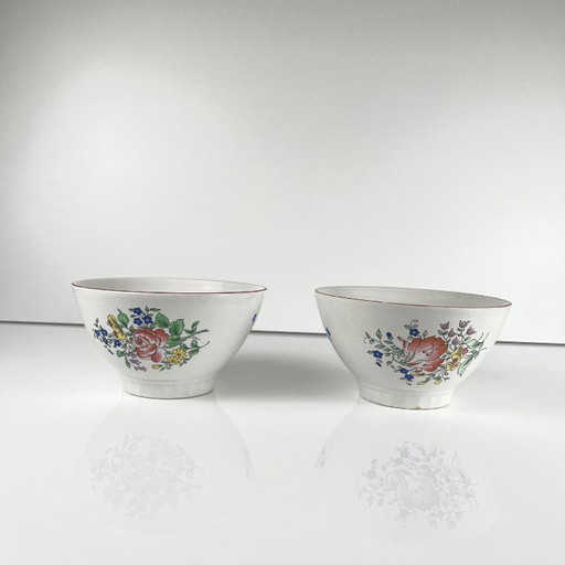 Set of 2 KG Lunéville bowls, Reverbere model