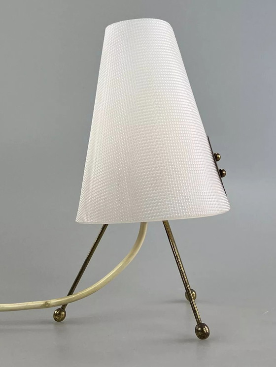 Image 1 of 60s 70s tripod lamp acrylic table lamp bedside lamp space age design