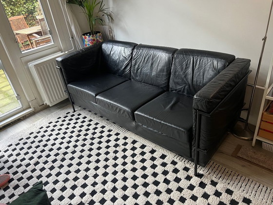 Image 1 of Harvink 3-seater leather sofa