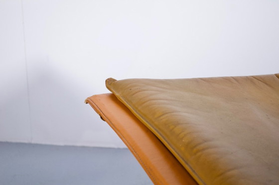 Image 1 of IMPONENTE COPPIA DI POLTRONE IN PELLE E ACCIAIO DEGLI ANNI '60