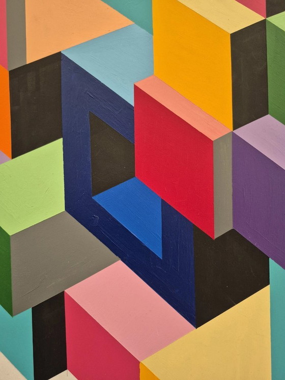 Image 1 of Accumulation - Original Painting on MDF