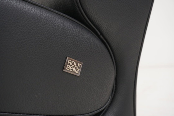 Image 1 of Fauteuil inclinable Rolf Benz 3100 avec fonction Relax, cuir, noir