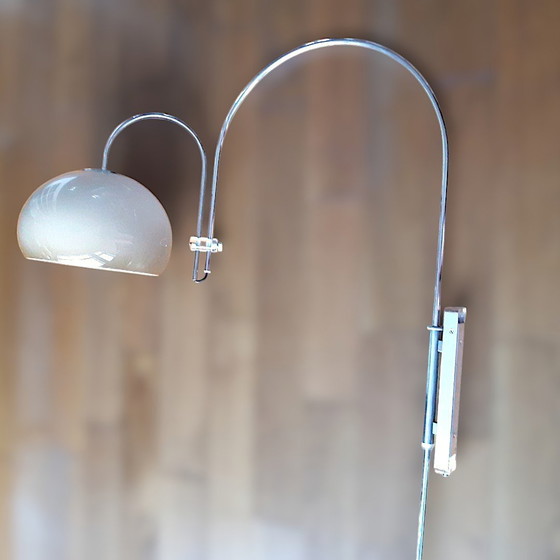 Image 1 of Vintage Design Dijkstra Dubbel Boog Wandlamp, 1970S