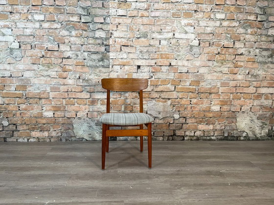 Image 1 of 4x Vintage Deense Stijl Stoelen Set 