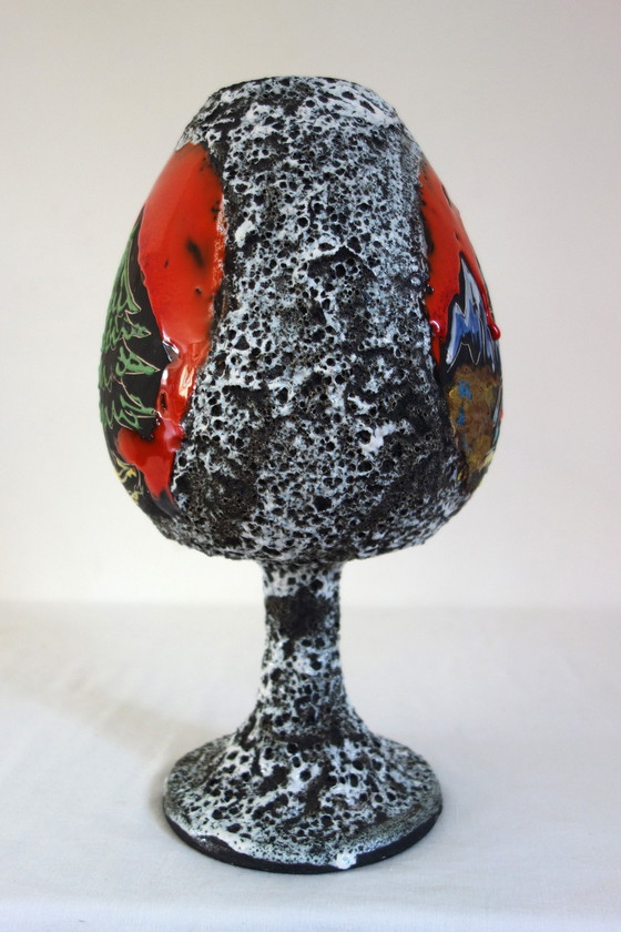 Image 1 of Jarrón grande Fat Lava Pugi, Vallauris, años 50/60