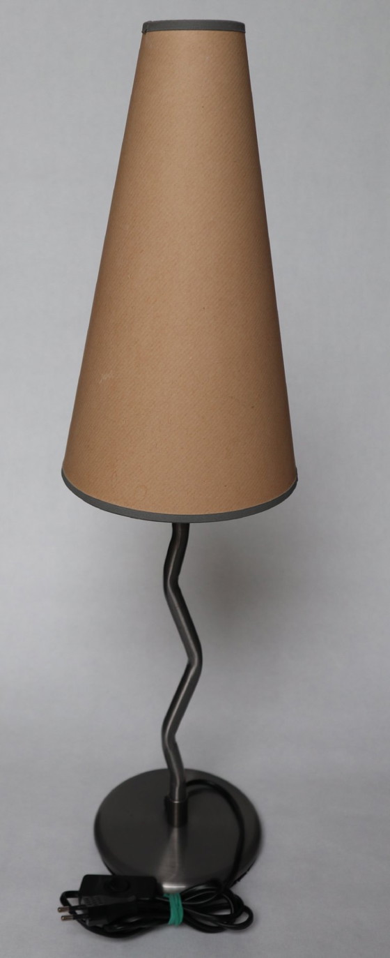 Image 1 of IKEA Antimon Tall Zigzag Squiggle Tafellamp Typ: B9303 10082