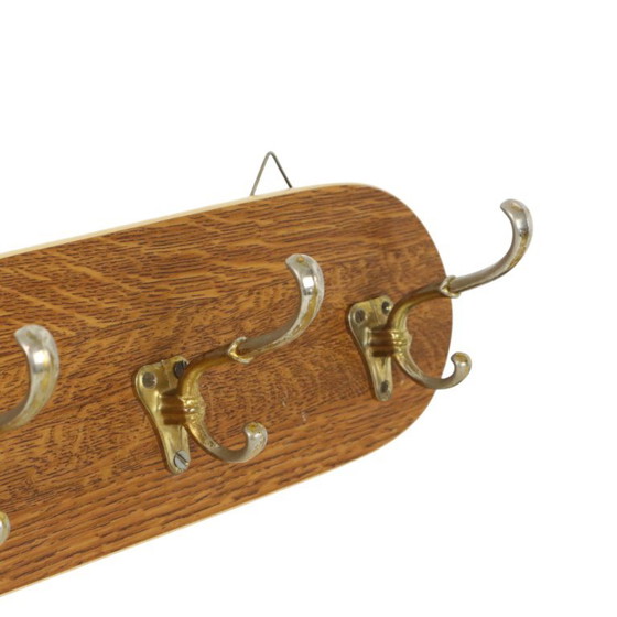 Vintage Rockabilly Kapstok Fifties Design Houtfineer Goud – Kapstokken, Metal, Wood (photo 8 of 17)