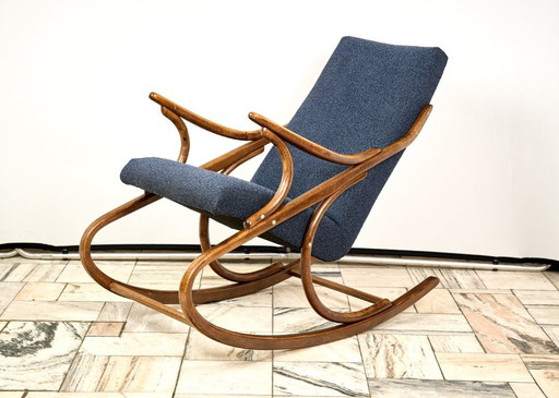Mecedora de madera curvada de Ton, década de 1960, Checoslovaquia