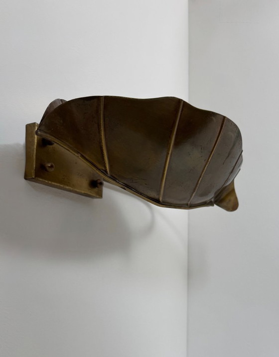 Image 1 of Coppia di applique vintage, ottone patinato, Francia, 1970