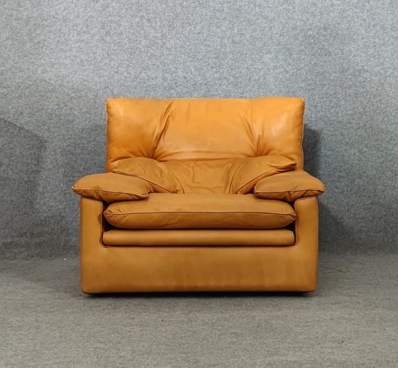 Image 1 of Sesssel Mid Century 60s Deens Design Vintage Retro 60S Loungestoel Fauteuil Leer