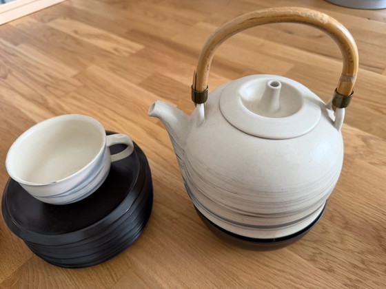 Service à thé Rosenthal Studio Line 'Queensberry Marble' – Vaisselle, Métal, Laiton (photo 2 of 5)