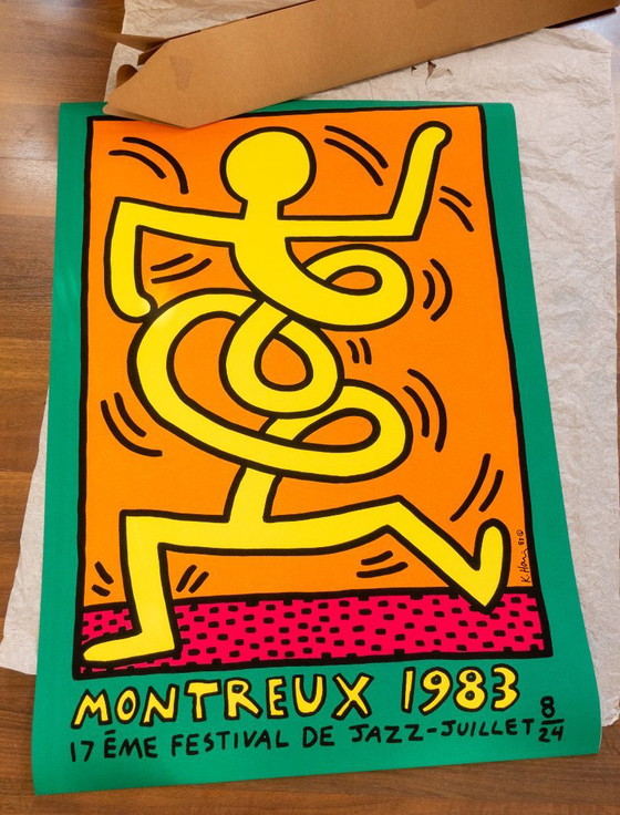 Keith Haring - Montreux Jazz Festival - Manifesto 70 × 100 cm – Poster, Paper (photo 7 of 10)