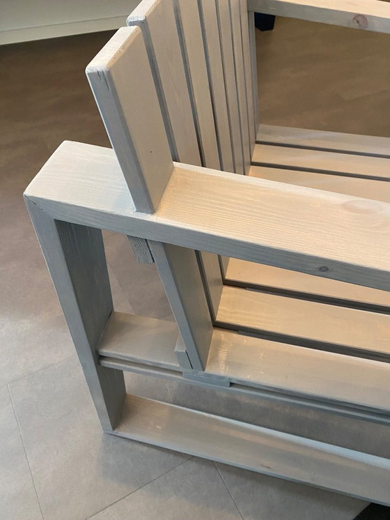 Image 1 of Houten fauteuil/loungestoel/tuinstoel