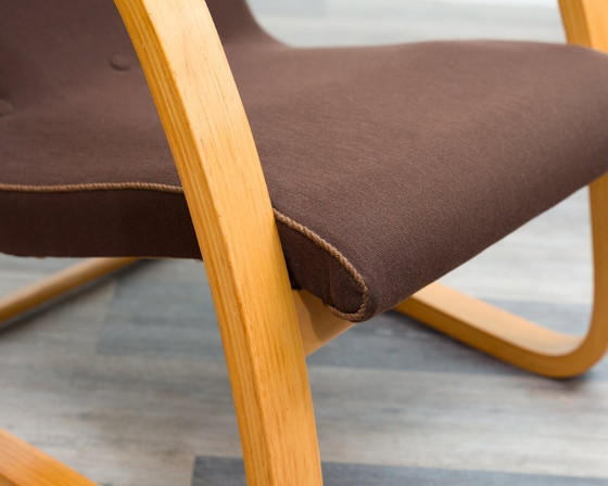 Image 1 of Sedia a sbalzo degli anni '50 in stile Alvar Aalto, in condizioni originali.