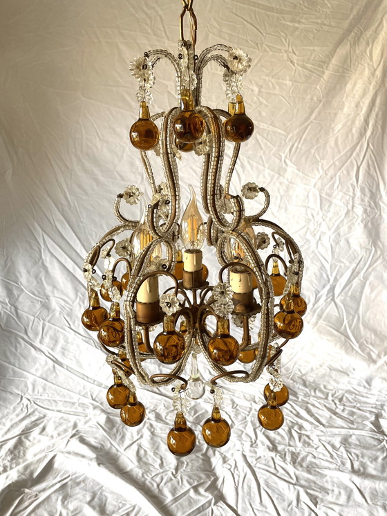 Image 1 of Lampadario di cristallo barocco