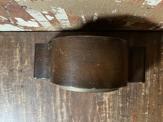 Orologio da camino Vintage Junghans con suoneria oraria – Glass, Wood (photo 10 of 11)
