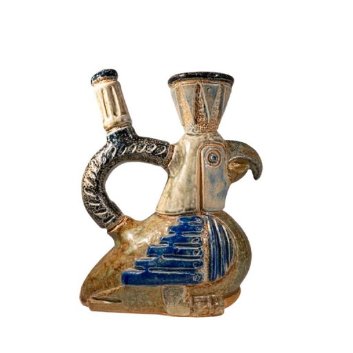 Vase en céramique de grès par Jules Guérin Bouffioulx, années 1950